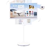 32-Inch Portable Smart TV on Wheels with Touch Screen Monitor | 8G RAM +128G Storage | 8-core CPU Qualcomm | Built-in 6-8H Battery | 8MP Webcam | Android 13 OS | Full Swivel Rotation | Remote Control