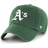 47 Brand MLB Alternate Color Primary Logo Clean Up Adjustable Baseball Cap Hat, Adult One Size Fits All
