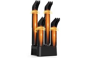 Air Choice Boot Dryer, Electric Shoe & Glove Dryer with Heat Blower Fan, 180 Mins Timer, Detachable Racks, Helps Reduce Odor, 4 Boot Warmer for Work & Ski Shoes, Sneakers, Gloves, and Hats