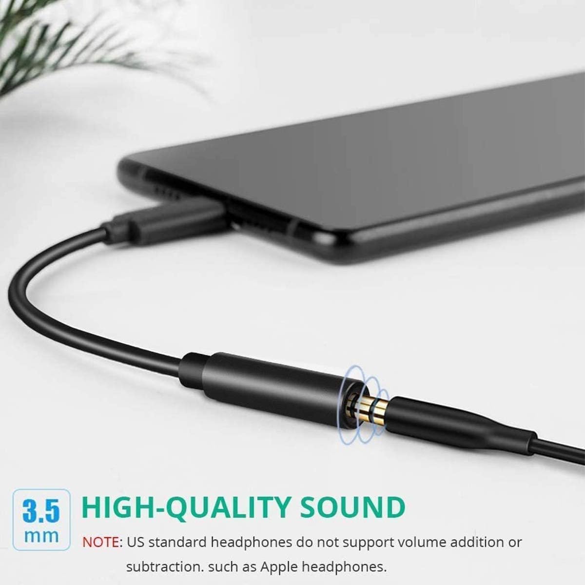 USB Type C to 3.5mm Female Headphone Jack Adapter,USB C to Aux Audio Dongle Cable Cord Compatible with Samsung Galaxy S21 S20 Ultra S20+ Note 20 10 S10 S9 Plus,Pixel 4 3 2 XL,iPad Pro and More -2 Pack