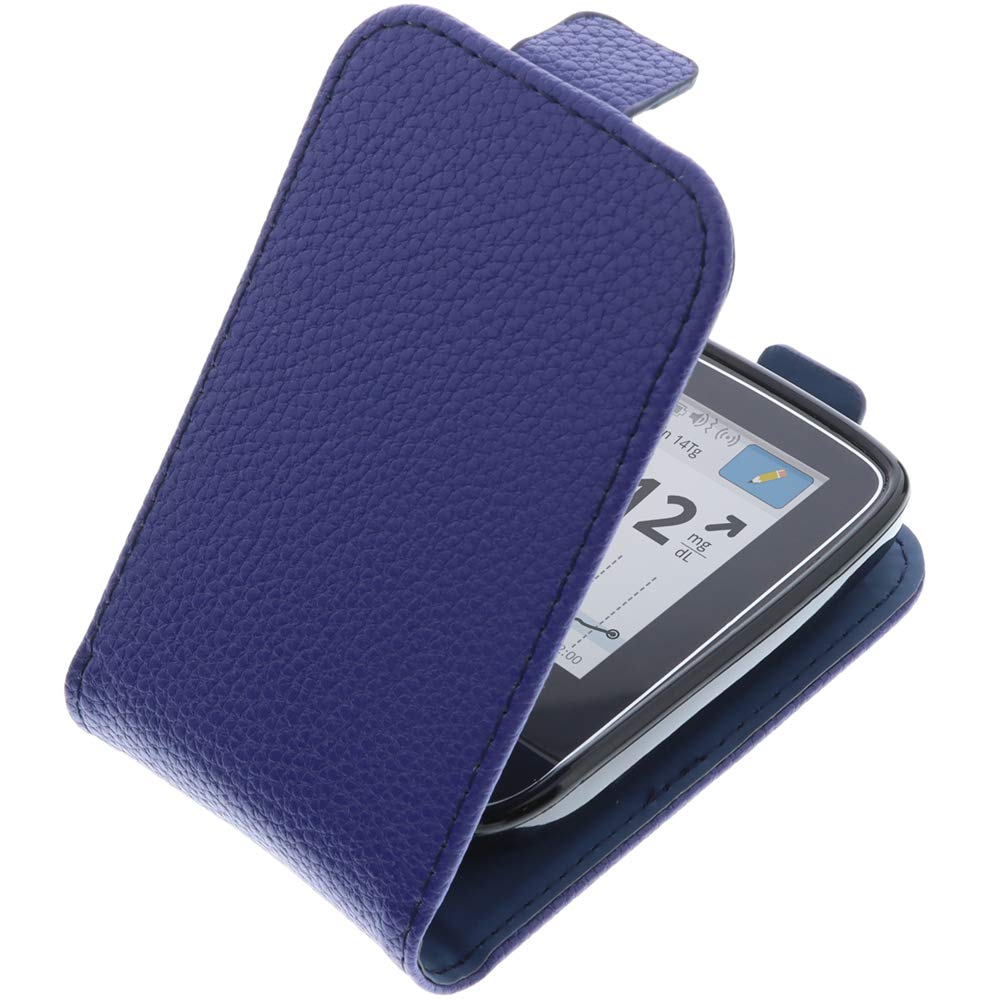 foto-kontor Case compatible with Abbott Freestyle Libre 1 Flip Style blue protection