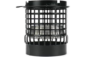 AGSDGAWD Hookah Charcoal Wind Cover with HMD Hollow Design Anti-Scalding Metal Windshield Ideal Hookah Bowl Screen and Accessories for Charcoal Holder Heat Management System (Color : Black)