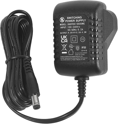 Security-01 DC 9V 0.5A Power Supply 5.5 x 2.1mm Center Positive