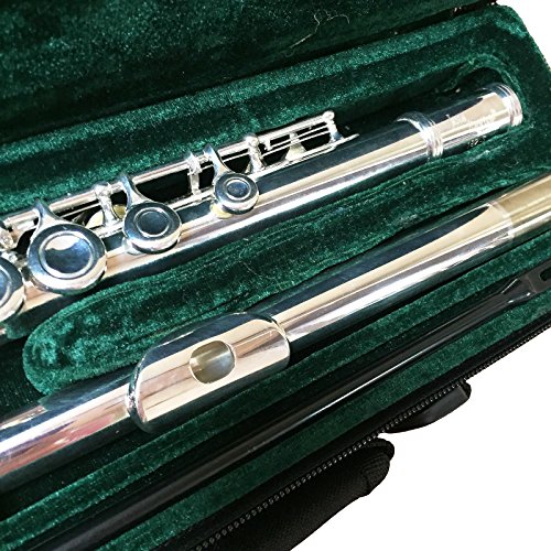 New Jean Baptiste 182S C Foot Closed Hole Student Flute with Deluxe Case, Cleaning Rod, Polish Cloth and Warranty