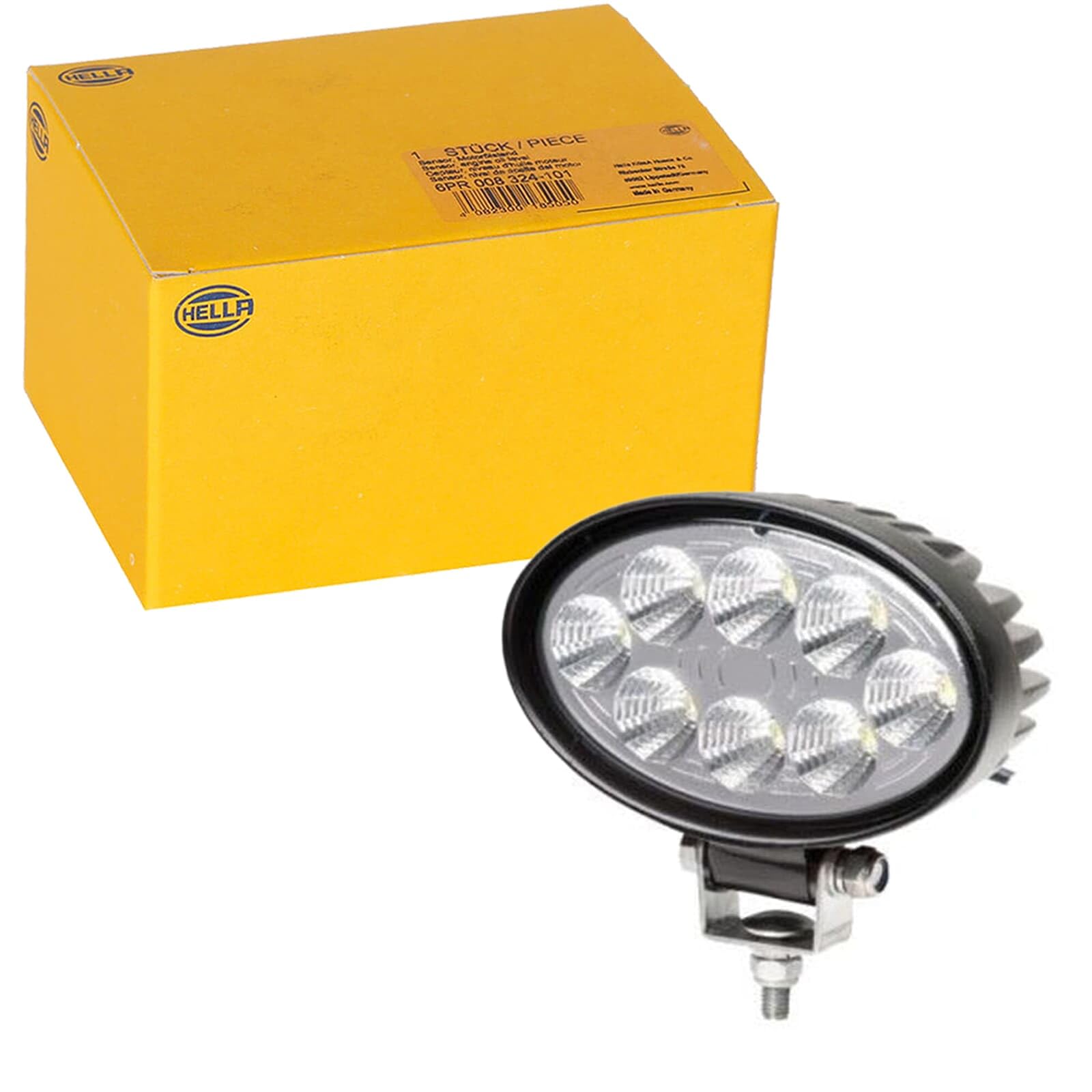 HELLA VALUEFIT 1GA 357 001-011 LED-Worklight - O1200 - 24/12V - 1200lm - mounting/Bolted - Swivelling Mounting Bracket - Short distance lighting - Cable: 2000mm - Plug: open cable ends