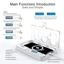 ySky Portable Smart Auto Phone Timer Lock Box for
