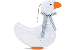 Soulchen 13 x 11. 5 x 4 Inch One Silly Goose Piñata Farm Animal Piñata for Birthday Decoration, Funny Goose Party Decoration for Adults Birthday Baby Shower Party Supplies