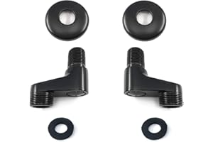 Aolemi Wall Mount 3-3/8 Inch Adapter Oil Rubbed Bronze Claw Foot Bathtub Faucet Adjustable Swing Arms Eccentric Screw Plus Size 2 Pack