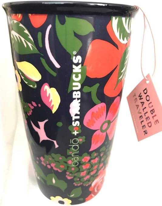 Starbucks Ban.do Limited Edition Ceramic Traveler Mug Tumbler Pink