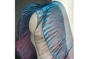 CREATIVESUGAR 5 Yards Retro Ruffle Pleated Chiffon Trim Dress Bag Decoration Tulle Fabric Applique Trimming Craft Sewing (Peacock Blue)