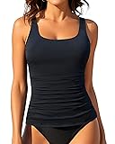 Aqua Eve Tankini Tops for Women Swimwear Top Only
