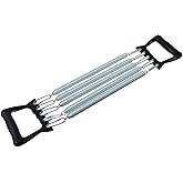 1pc Spring Chest Expander with 5 Springs Arm Muscle Strength Exercise Gym Stretch Rope Arm Trainer for Indoor Fitness Workout