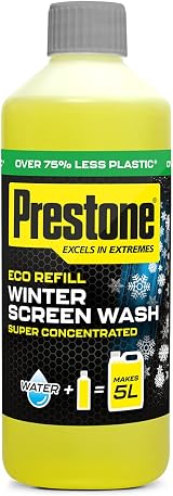 Prestone Eco Refill -10C Winter Screenwash Concentrate 500ml 5L Yield view 1