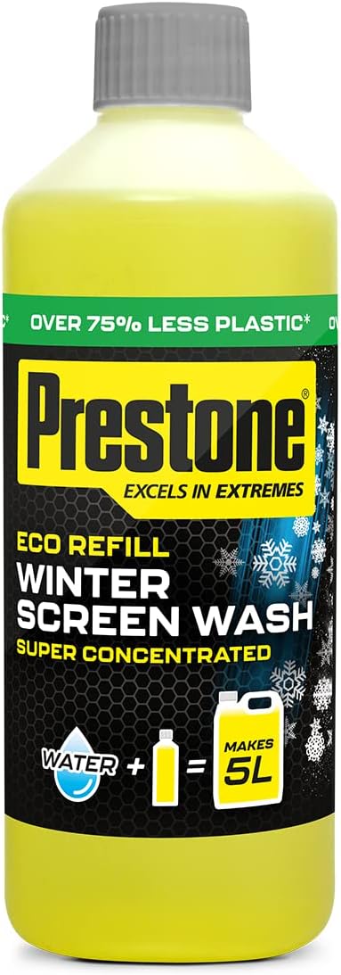 Prestone Eco Refill -10C Winter Screenwash Concentrate 500ml 5L Yield