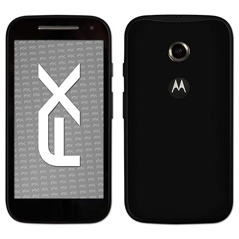atFolix Skin kompatibel mit Motorola Moto E 2. Generation 2015, Designfolie Sticker (FX-Velvet-Black), Matte Oberfläche