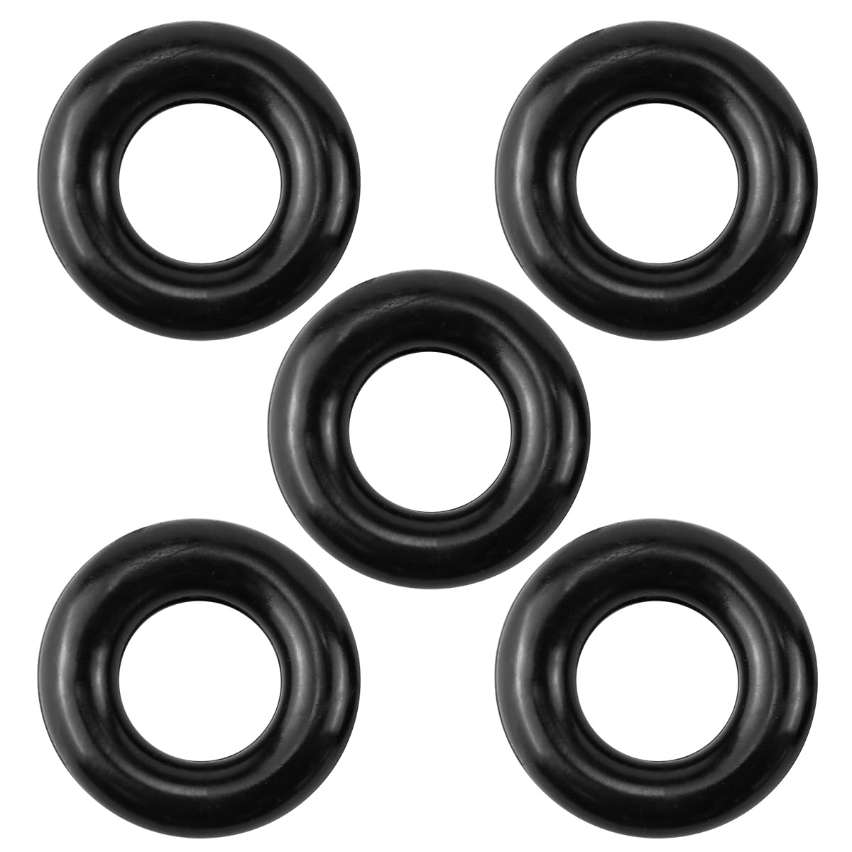FERCAISH 5 Pieces Sewing Machine Rubber Circle Repair Replacement Rubber Sewing Machine Accessories Bobbin Circle Household Spare Parts (Black)