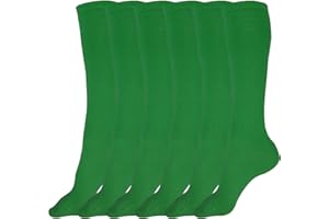 juDanzy 3 Pairs of Boys, Girls and Adult Solid Knee High Uniform Socks for School, Soccer, Football, AFO etc.