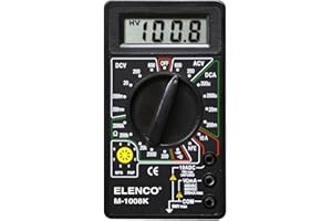 Elenco M-1008K - Digital Multimeter Solder Kit | Great STEM Project | Soldering Required,Black