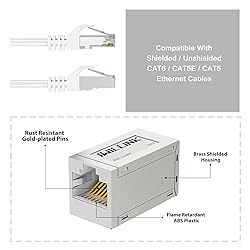 iwillink 2-Pack Shielded Cat6 RJ45 Inline