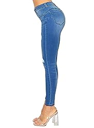 WAX JEAN Women's Butt I Love You Push-Up Destructed