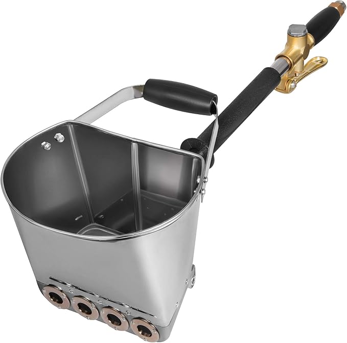 VEVOR 4 Jet Cement Mortar Spray Gun Stucco Sprayer 4 Jet Hopper Plaster