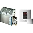 Mr Steam MS-400-E Steam Bath Generator Package in Square Polished Chrome Finish for rooms up to 360 Cubic Feet