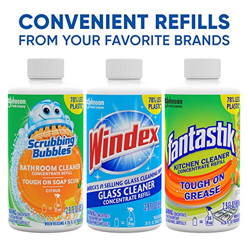 Windex Glass and Window Cleaner Concentrate, Two 2.9 oz Glass Cleaner Refill Bottles Pricepulse