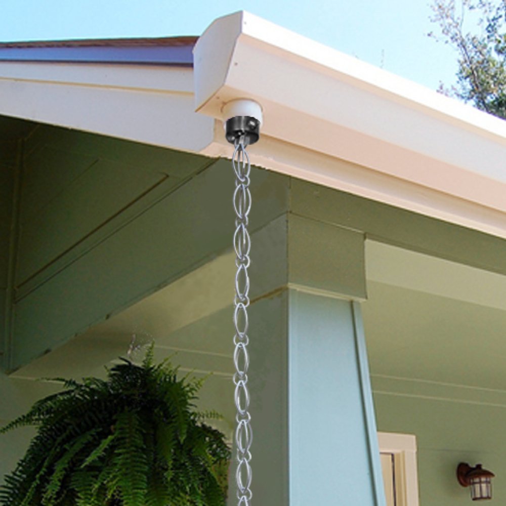 Rain Chains Direct Oval Loop Chain Made With Aluminum, 8.5 feet