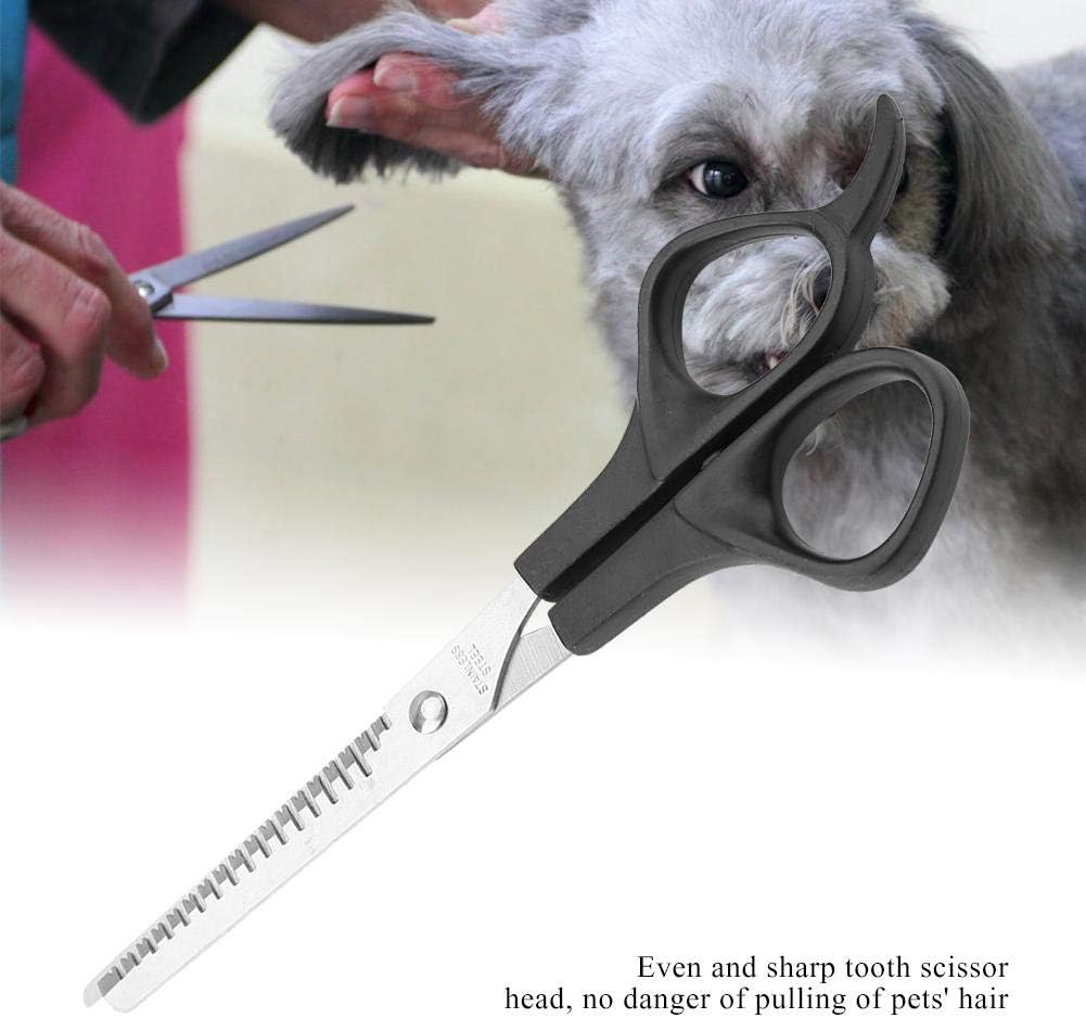 Dogs Grooming Scissors, Sharp Stainless Steel Sawtooth Scissor for
