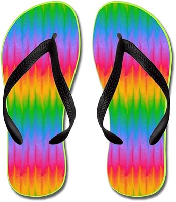 gay pride flip flops