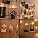 AOSTAR 40 LEDs Photo Clips String Lights (16.4ft, Warm White) Remote Control Fairy String Lights for Bedroom Hanging Photos, Cards and Artworks