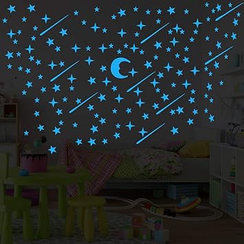 Amazon Com 216pcs Wall Stickers Glow In The Dark Lopet Realistic