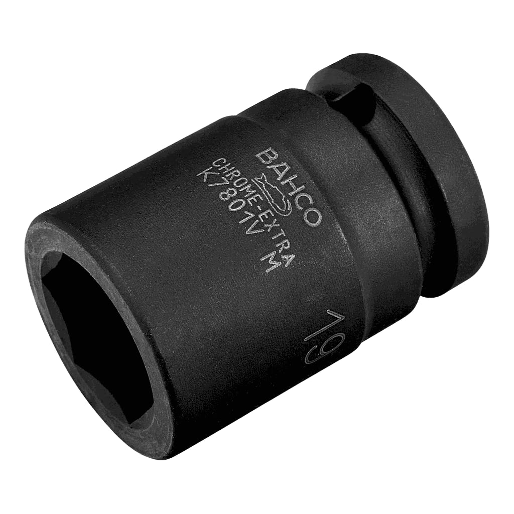 Bahco K7801VM-17 Reinforced Socket, Black, 1/2-Inch/17 mm