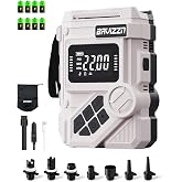 BAVIZZN 59.2Wh Rechargeable SUP Pump, 22PSI Electric Paddle Board Pump