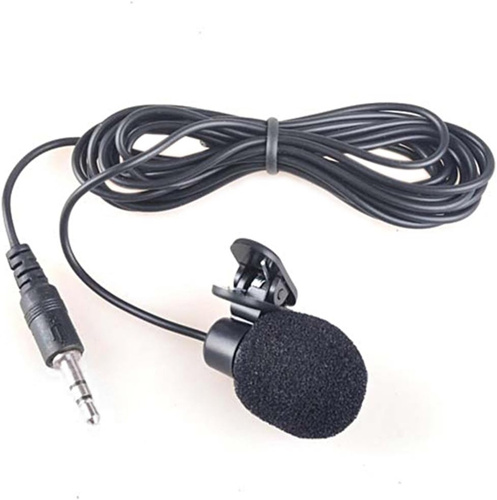 microphone Mini 3.5Mm Hands Free Lavalier Lapel Wired Clip For Computer Smartphone