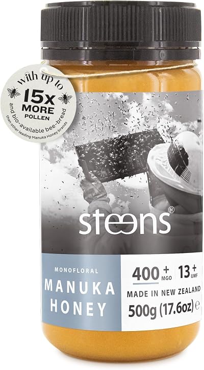 Steens Manuka Honey MGO 400+ UMF 13+ Pure Raw 500g NZ Bottled Sealed