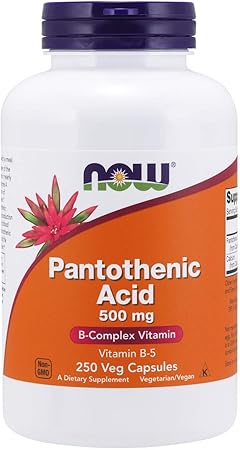 Amazon 海外直送品 ナウフーズ パントテン酸 500 Mg 250カプセル Now B5