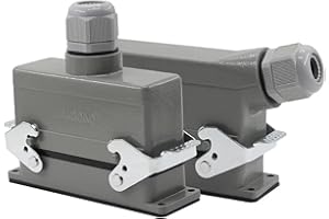 Rectangular H24B - HE - 024-1 Heavy Duty connectors 24 pin line 16 a500v Screw feet of on Side(Lateral line)