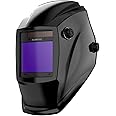 Sunstac Welding Helmet with Auto Darkening Large Viewing Screen 3.94"X3.27" True Color Solar Power, 4 Arc Sensor Wide Shade 4/5-9/9-13 for STICK/MIG/TIG/CUT