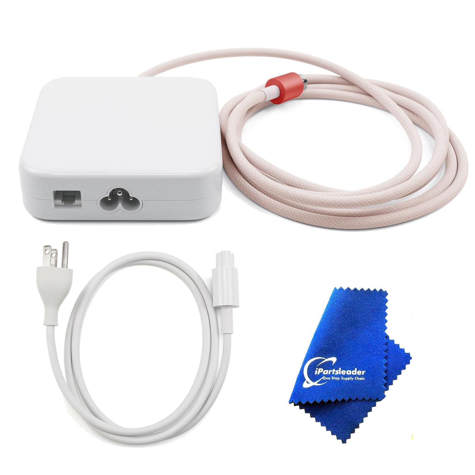 Photo 1 of iPartsleader 143w Power Adapter w/Ethernet A2290 for iMac (24 inch M1/M3/M4) A2280 A2439 A2438 A2873 A2874 A3137 A3247 US Power Cord Cable 923-05141 661-18540 661-46769 (Pink w/Ethernet)