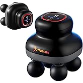 Massage Gun – Electric Body Massager with 4 Heads, Handheld Percussion Muscle Massager, Deep Tissue Back Massager for Muscle Relaxation, Powerful Full Body Electric Massager Tool for Men and Women