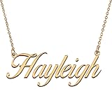 HUAN XUN Customized Custom Simple Any Name Necklace