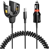 2-in-1 Car Charger Cable for Zebra Symbol TC77 TC70 TC72 TC75 TC70X TC75X TC700H TC700K TC77HL TC720L Barcode Scanners - Dual Auto and USB Charging Ports - CHG-TC7X-CLA1-01