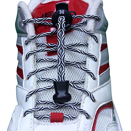 Elastic Lock Shoe Laces No Tie Shoelaces for Kids Boot Strings