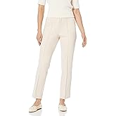 Anne Klein Womens Pull on Hollywood Waist Straight Ankle Pant