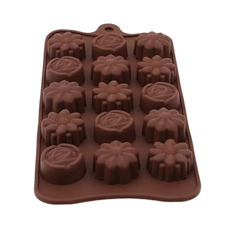 Pinhan Rose Schokolade Silikonform 16 Auch Kuchen Seife Eisplatte Form Neue Rose Eiswürfelform Backen Backen Kuchen Werkzeug 