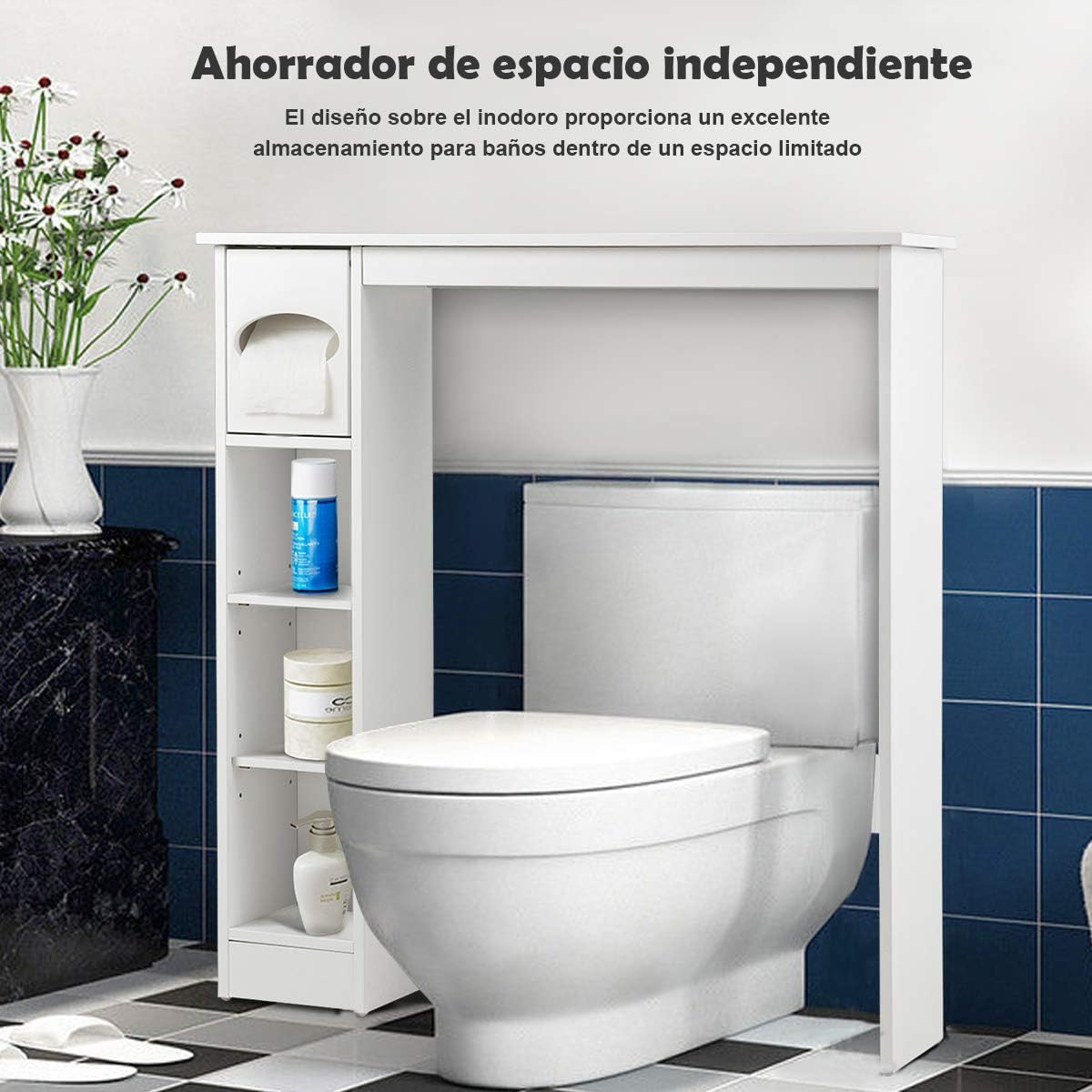 muebles costway estante para inodoro de
