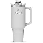Cirkul Light Gray All-Day StrawSip™ Tumbler - 40oz Gray Stainless Steel Tumbler, Flavor Cartridges Not Included