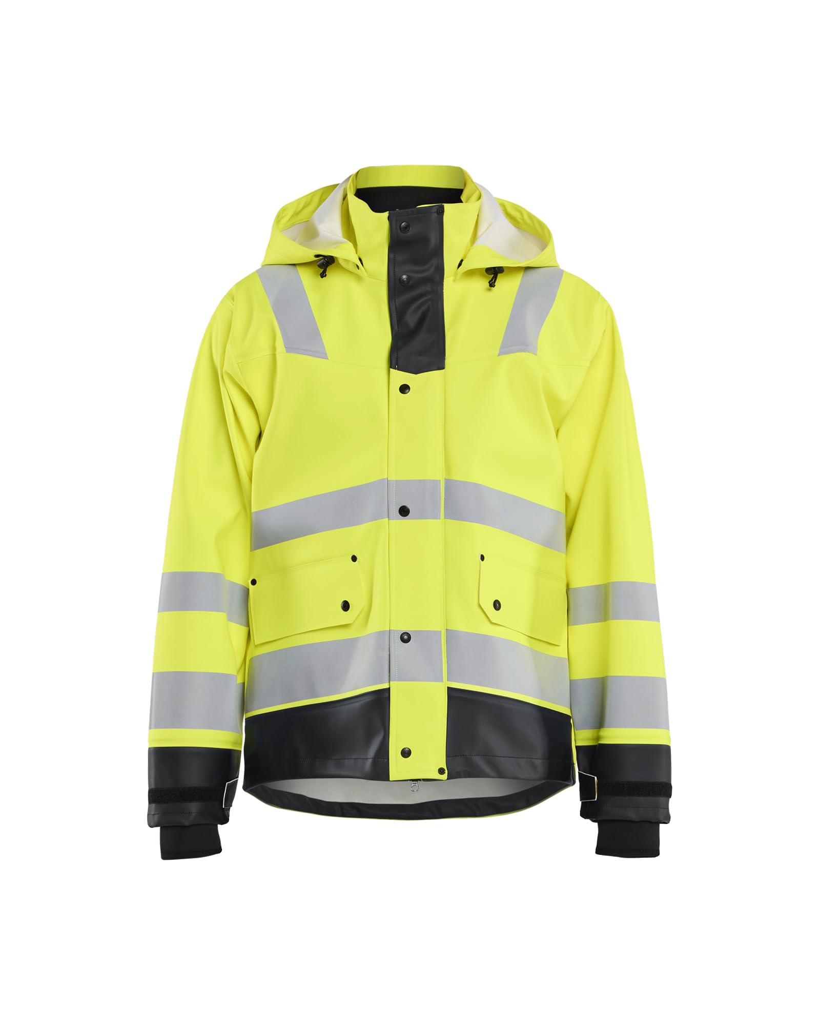 Blaklader 432720053399XXL Level 3 Rain Jacket, High Vis Yellow/Black, Size XXL