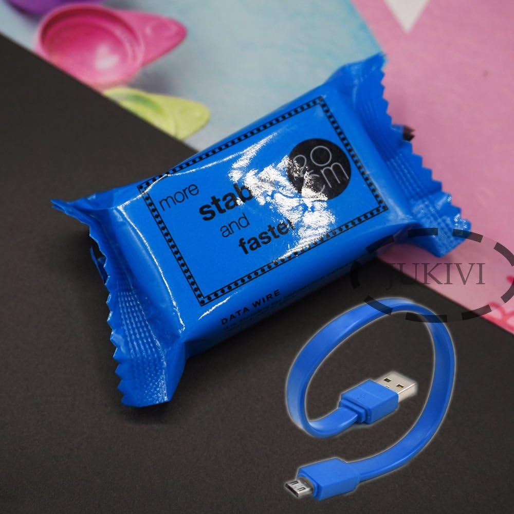 20cm Micro USB Candy Cable Cord Line Data Charger for iPhon 6,6s, 7 / Blue